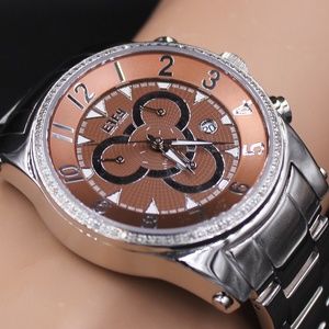 Chrono Diamond 0.64 Tcw. Dial Unisex Watch
